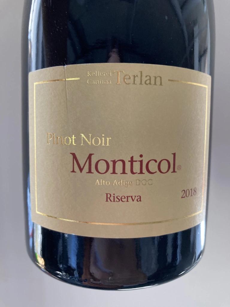 Cantina Terlano Pinot Noir Monticol 2018