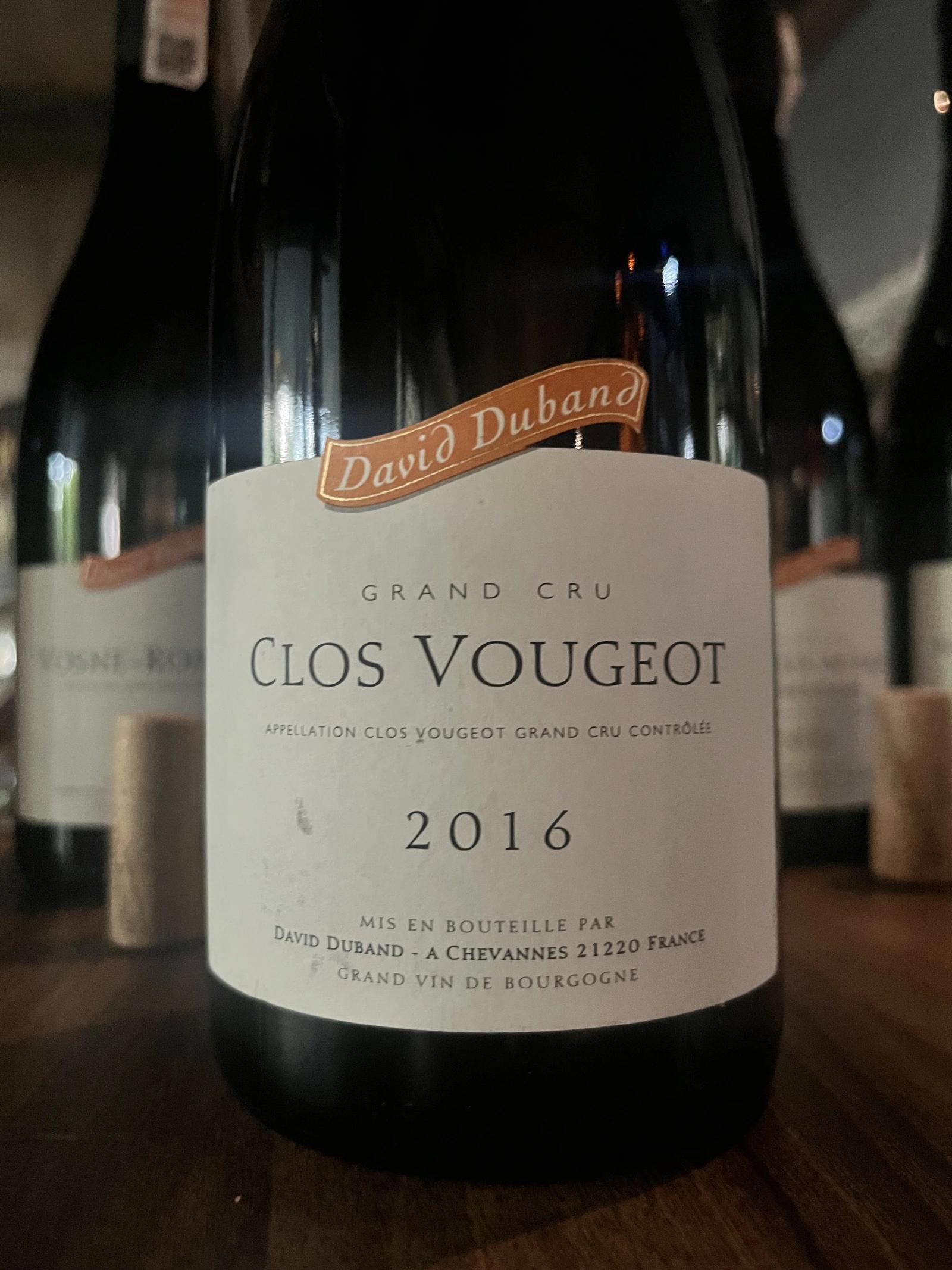 David Duband Clos Vougeot 2016