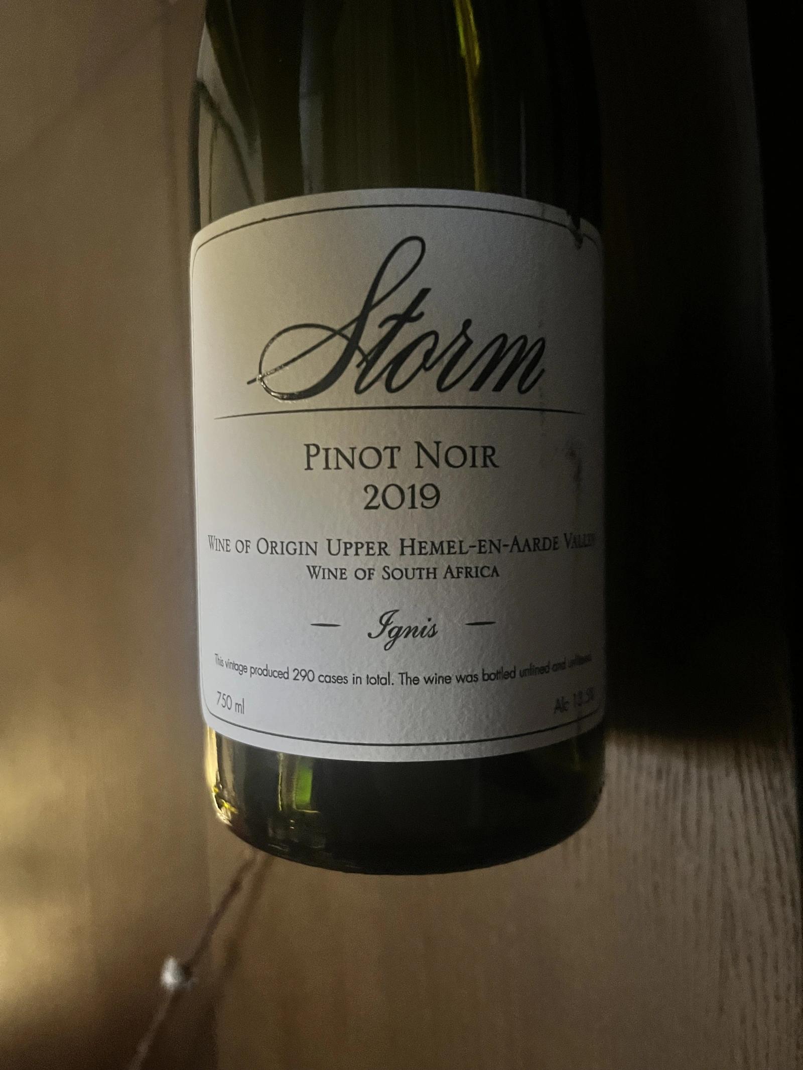 Storm Ignis Pinot Noir 2019