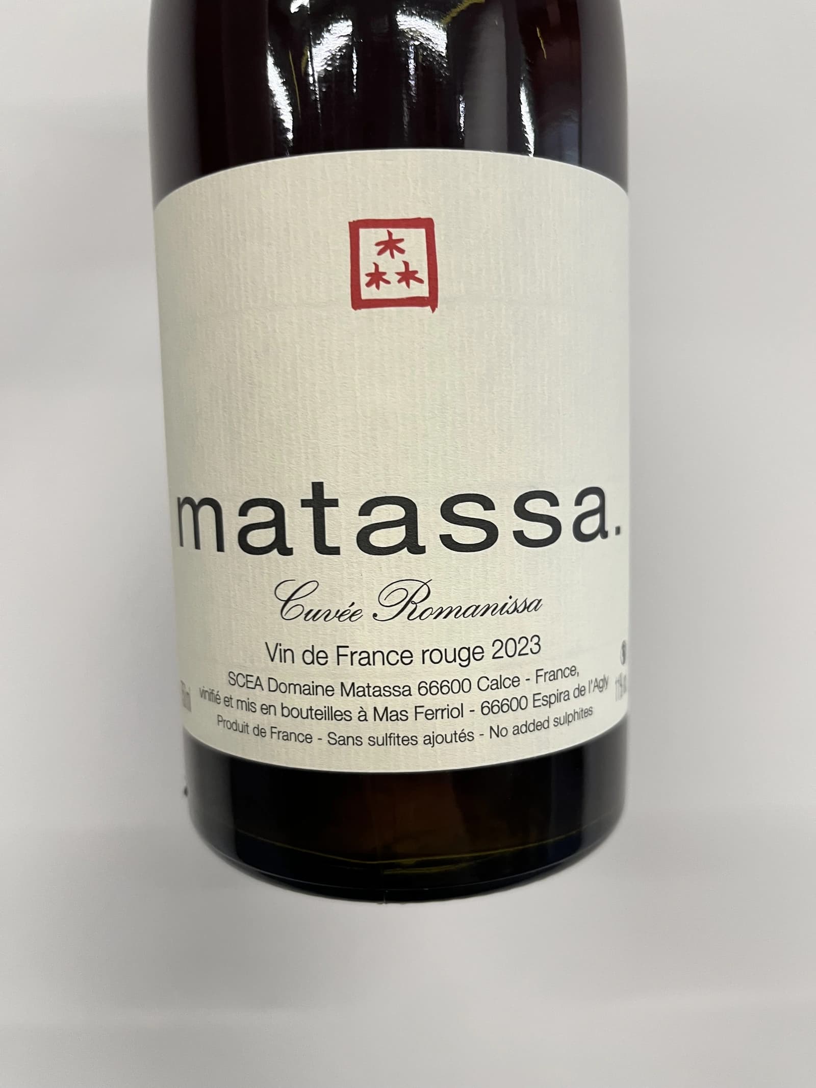 Matassa Cuvée Romanissa 2023