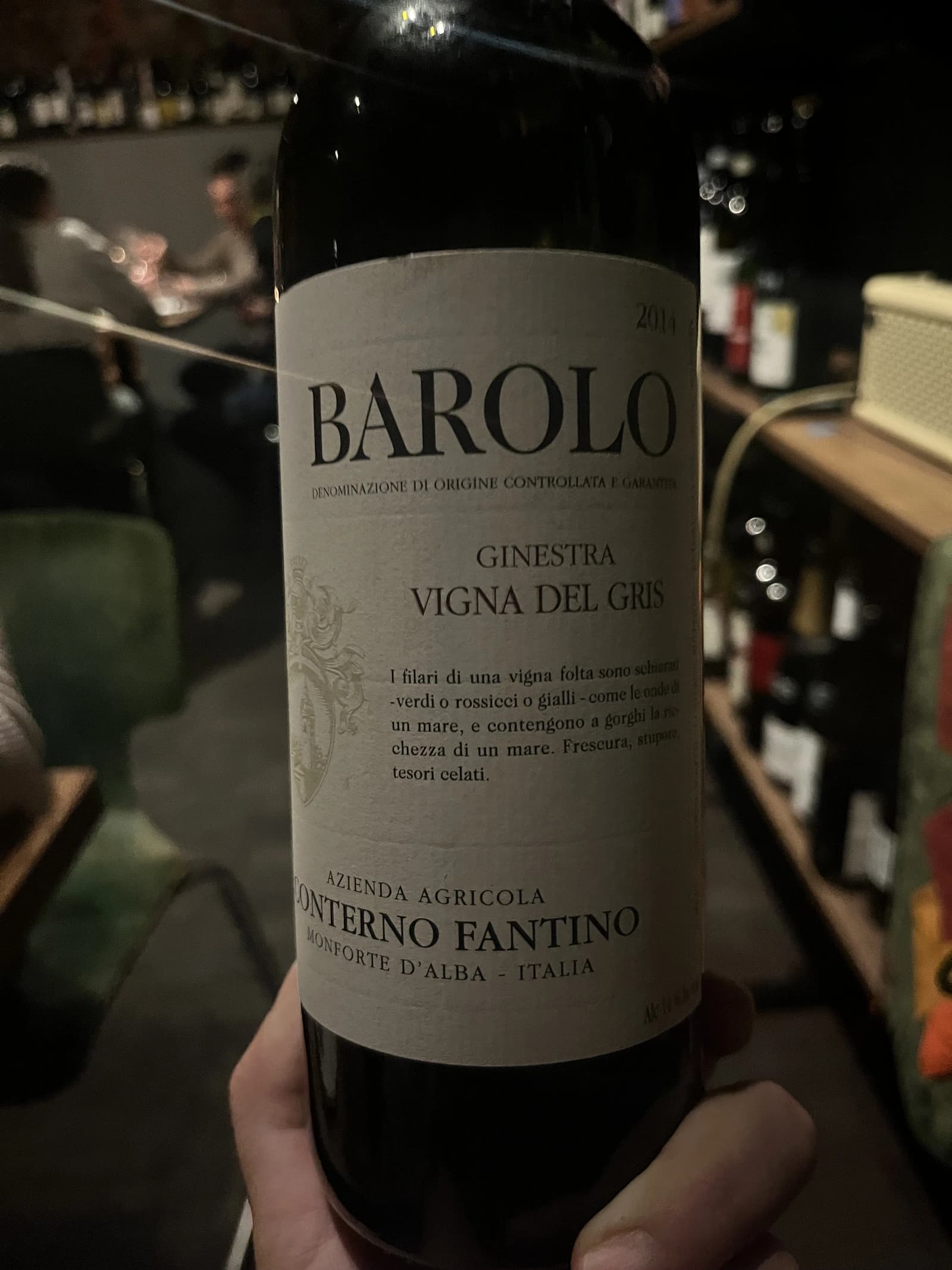 Conterno Fantino Barolo Ginestra Vigna del Gris 2014