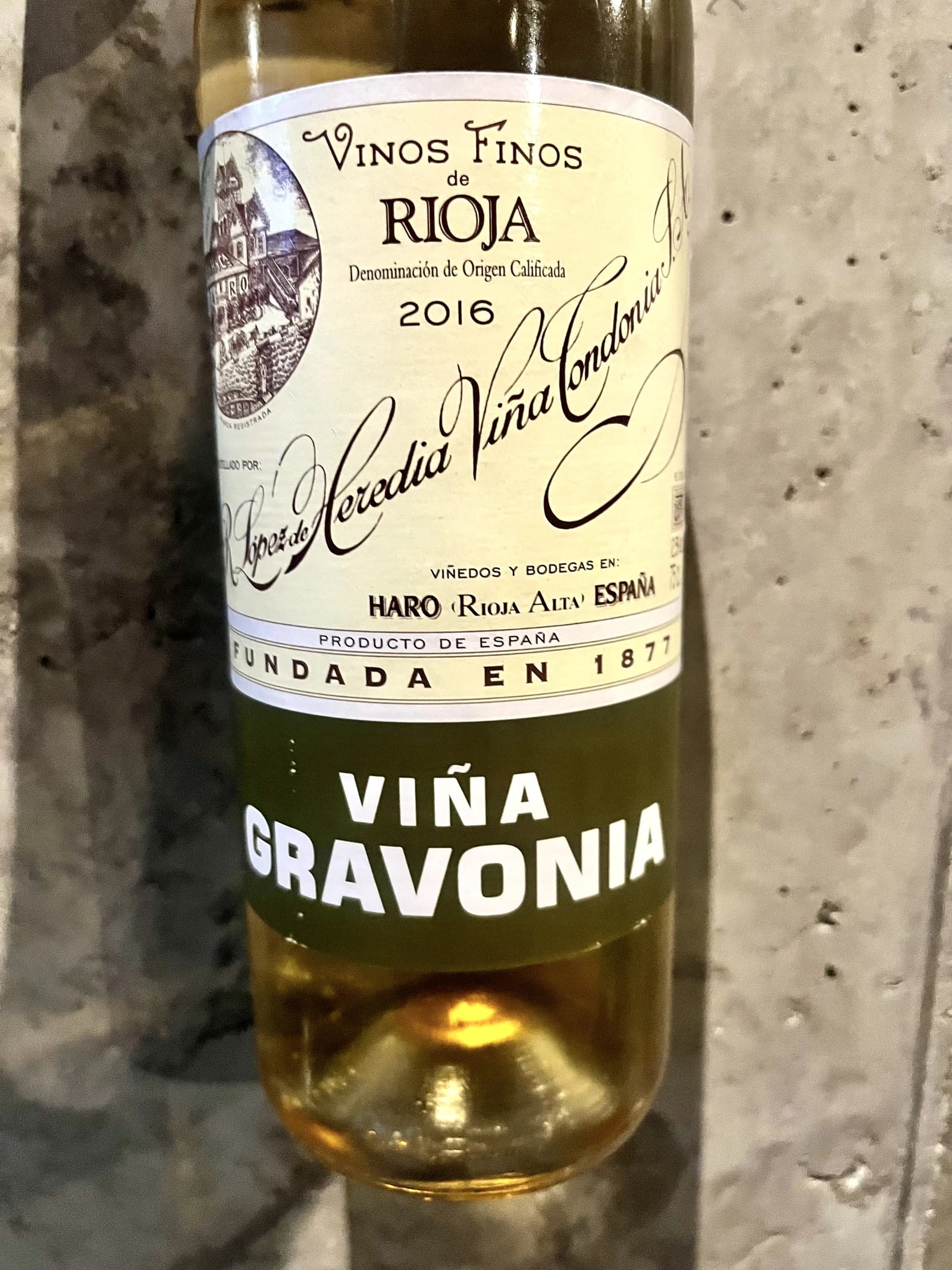 R. López de Heredia Viña Gravonia Blanco Crianza 2016