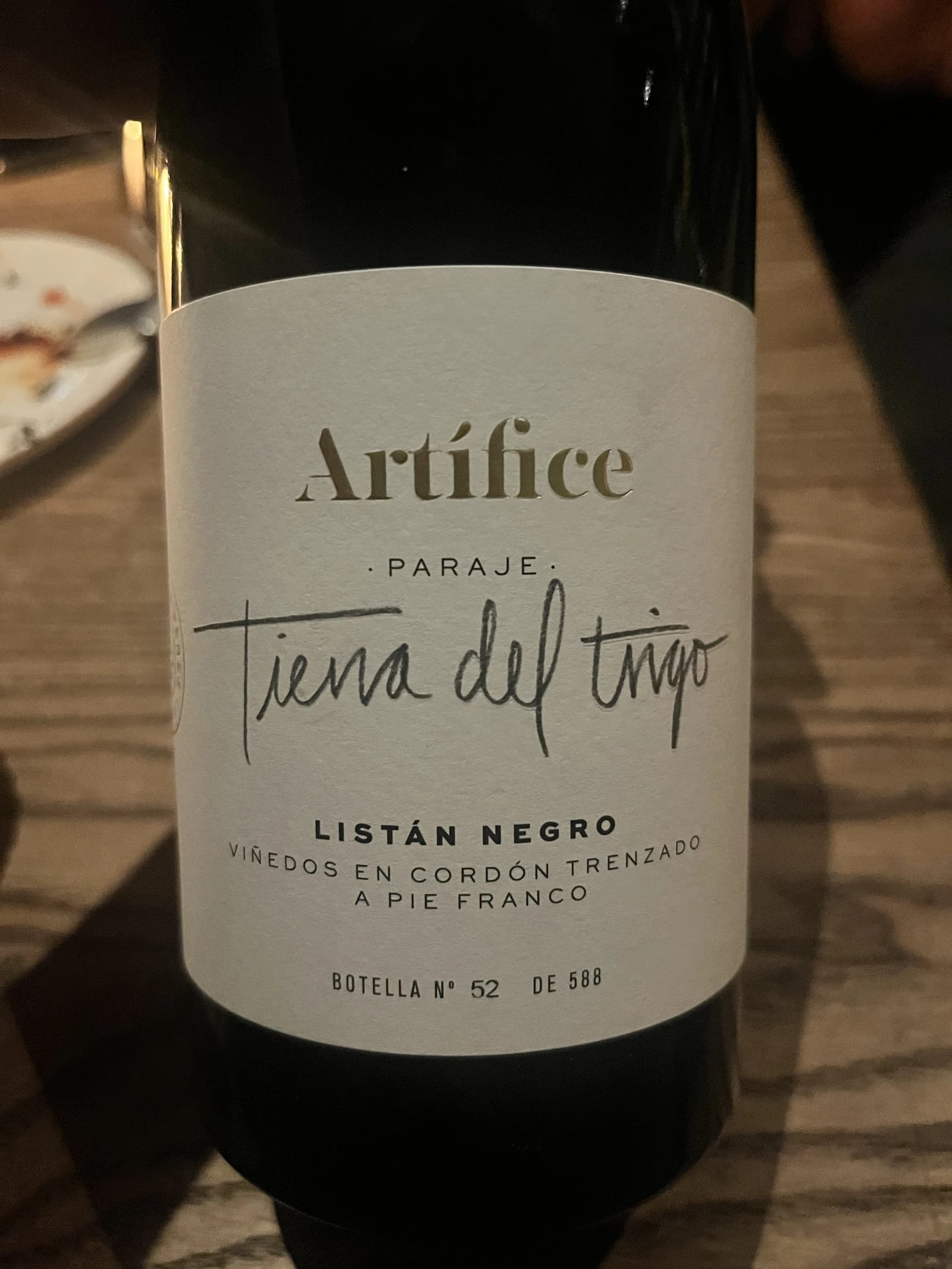 Borja Perez Artífice Tierra del Trigo Listán Negro 2016