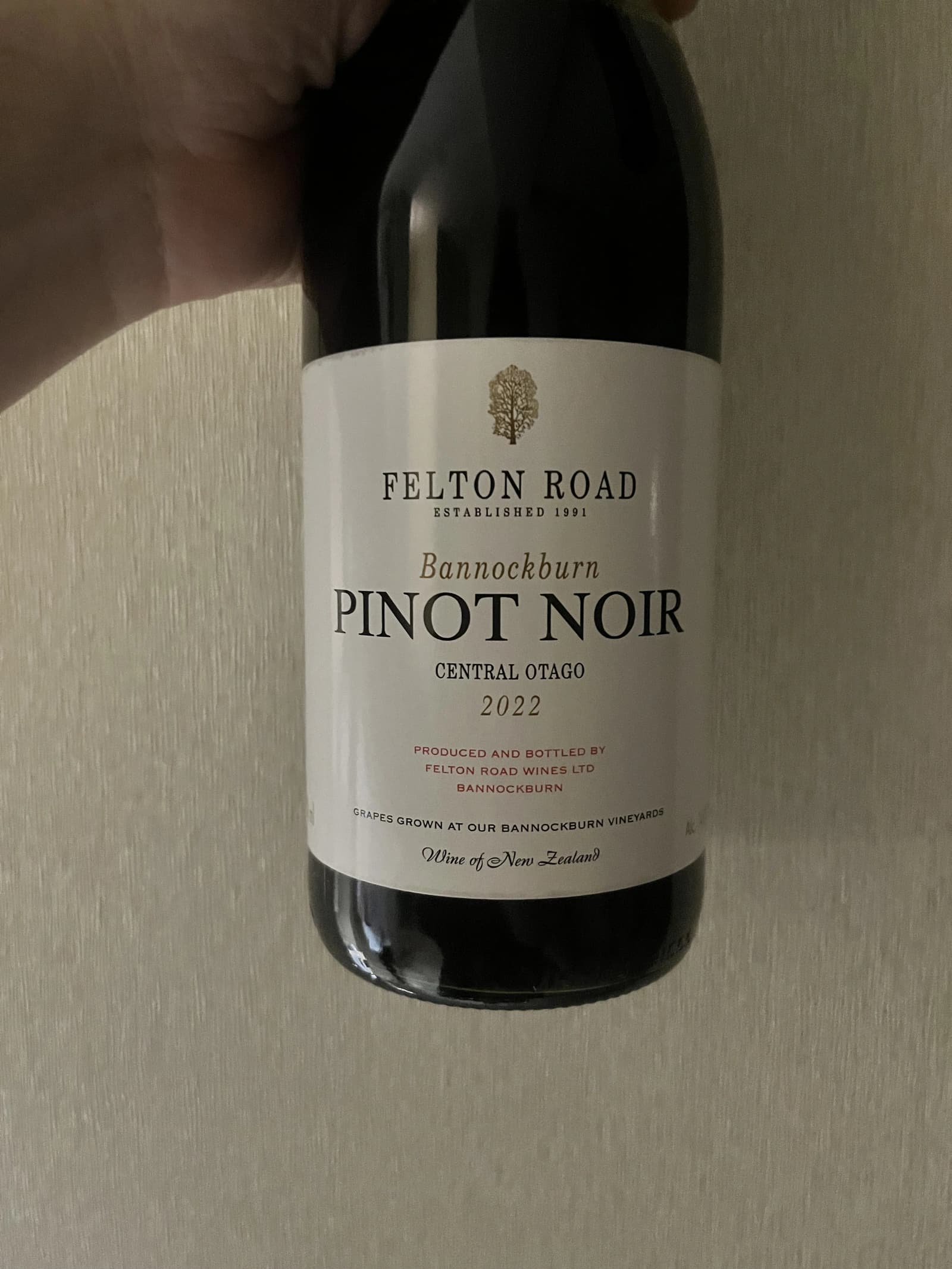 Felton Road Bannockburn Pinot Noir 2022