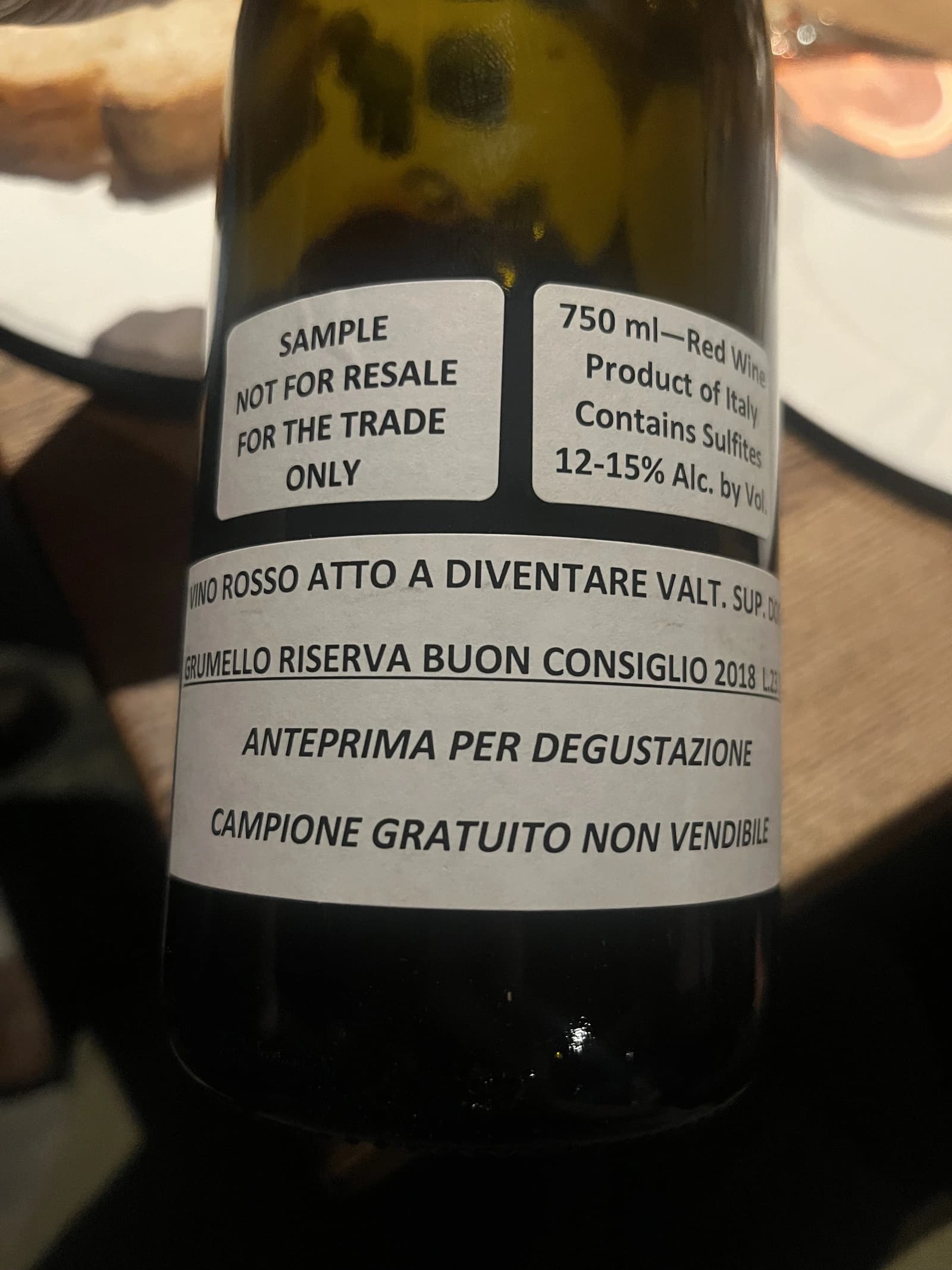 Arpepe Grumello Riserva Buon Consiglio 2018