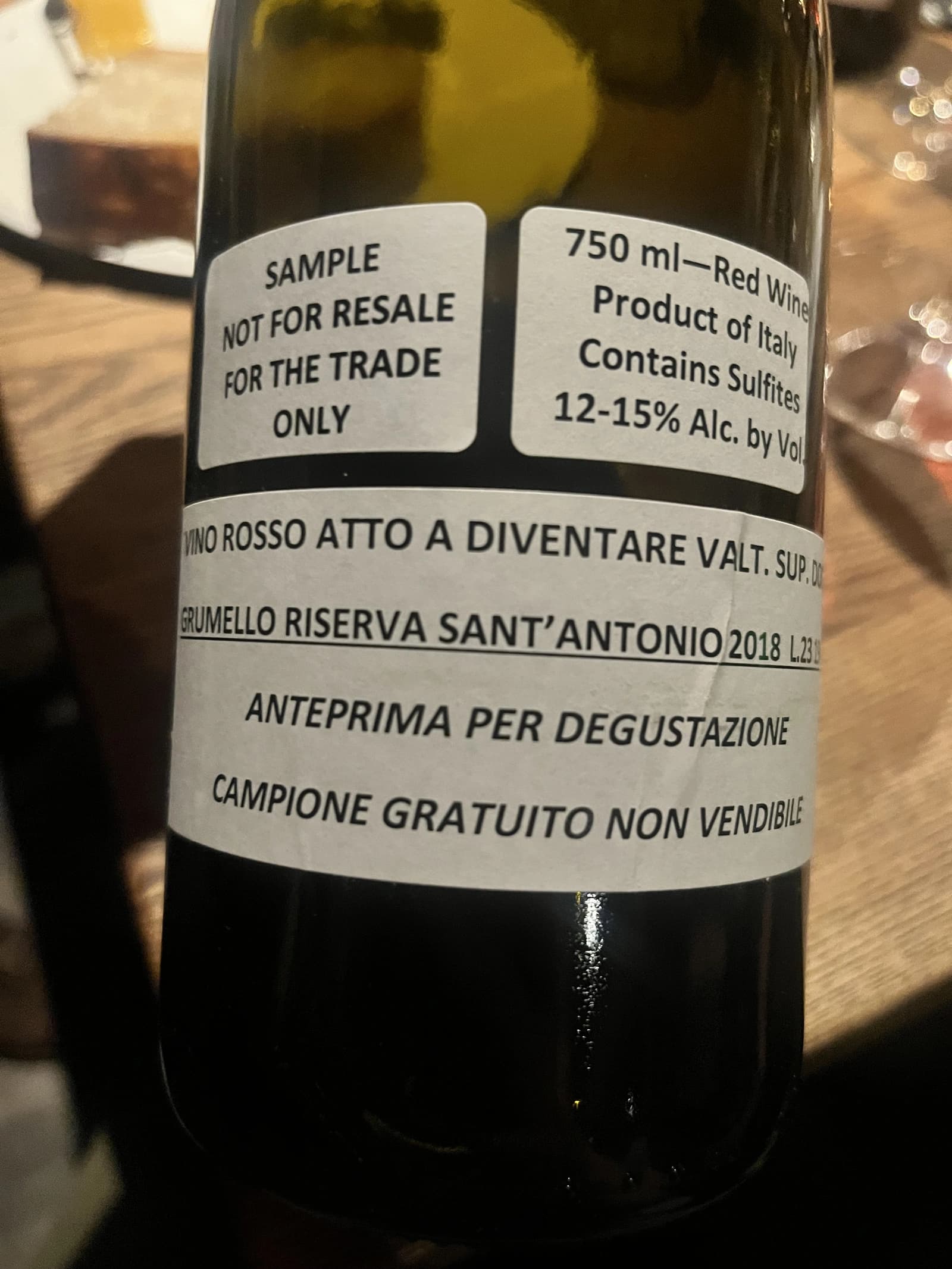 Arpepe Grumello Riserva Sant'Antonio 2018