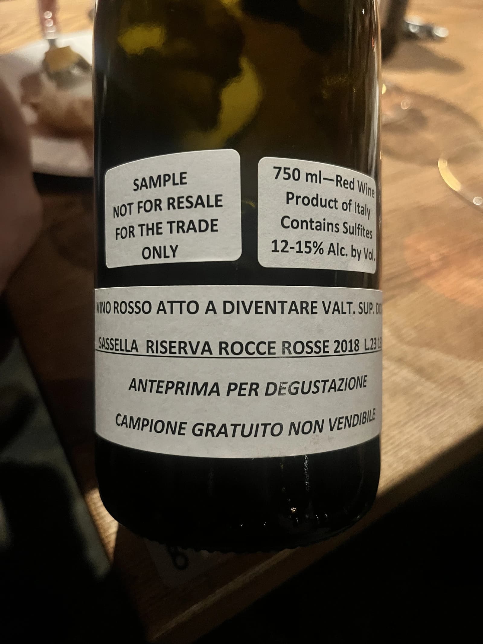 Arpepe Sassella Riserva Rocce Rosse 2018