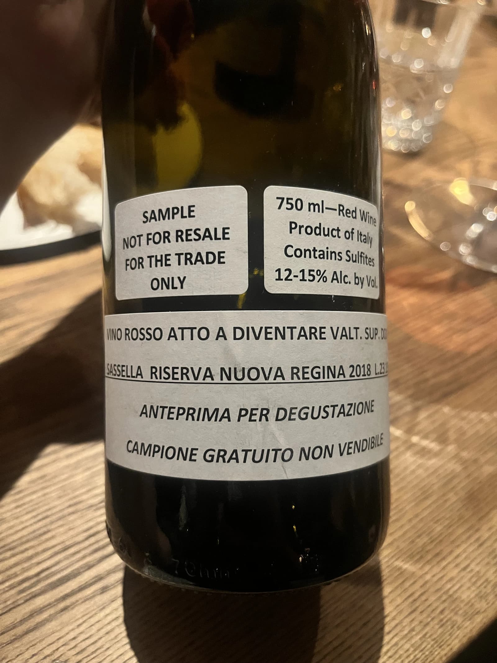 Arpepe Sassella Riserva Nuova Regina 2018