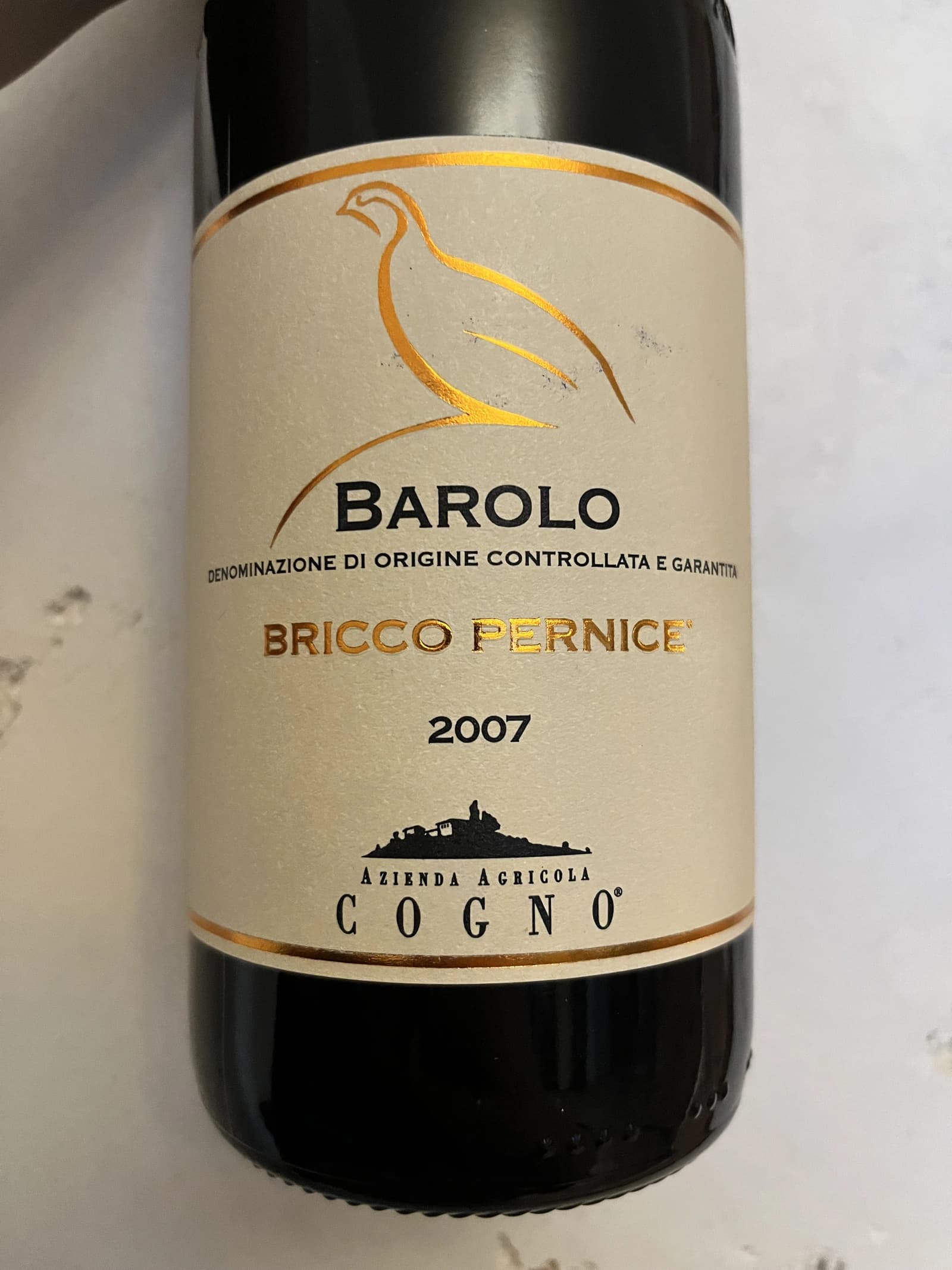 Elvio Cogno Bricco Pernice Barolo 2007