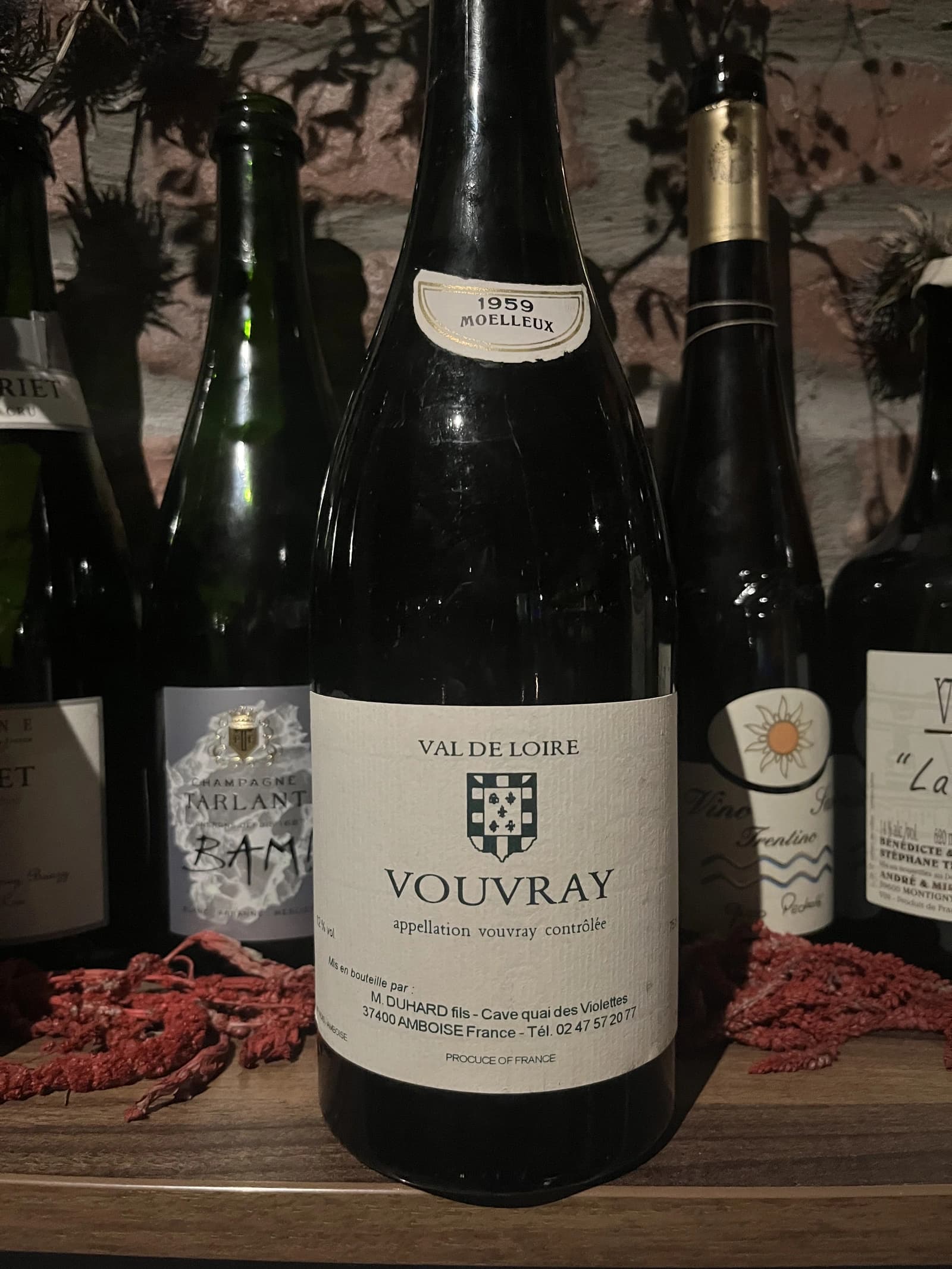 M. Duhard fils Vouvray Moelleux 1959