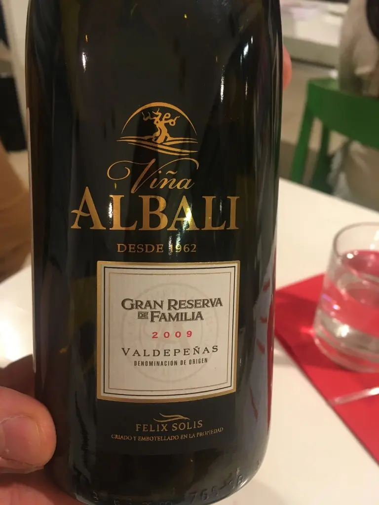Félix Solís Viña Albali Gran Reserva de Familia 2009
