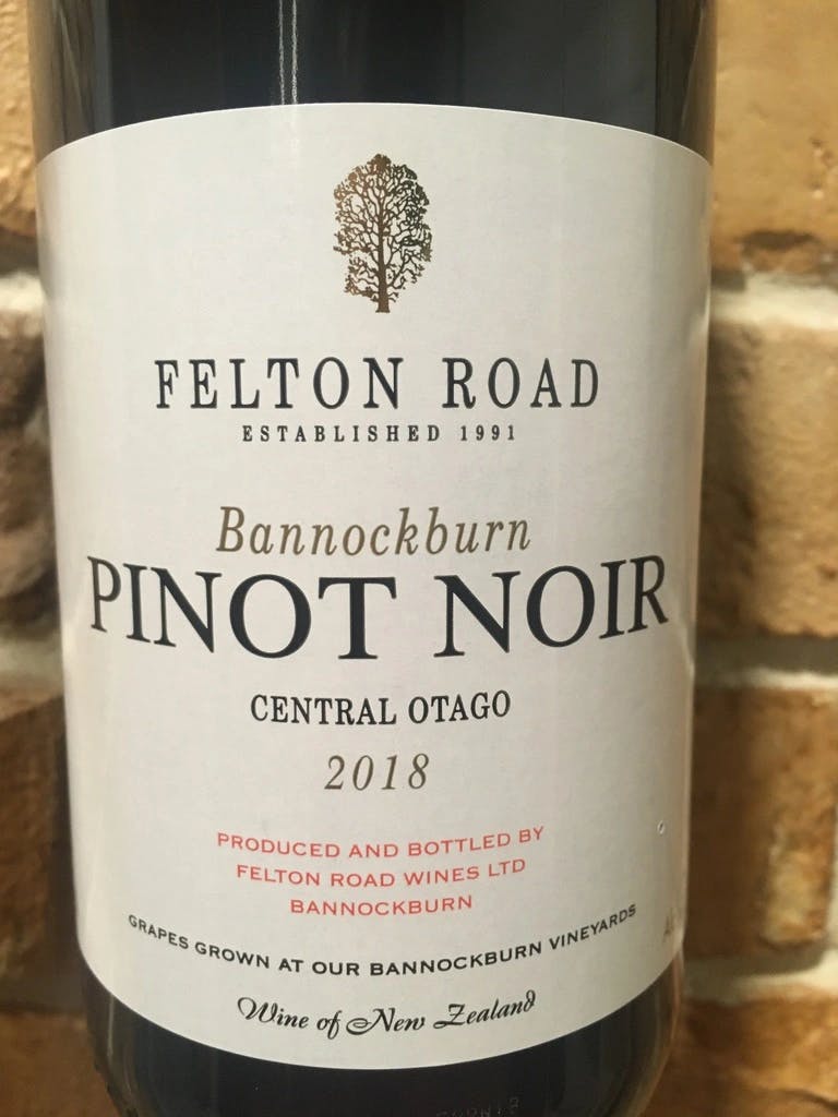 Felton Road Bannockburn Pinot Noir 2018