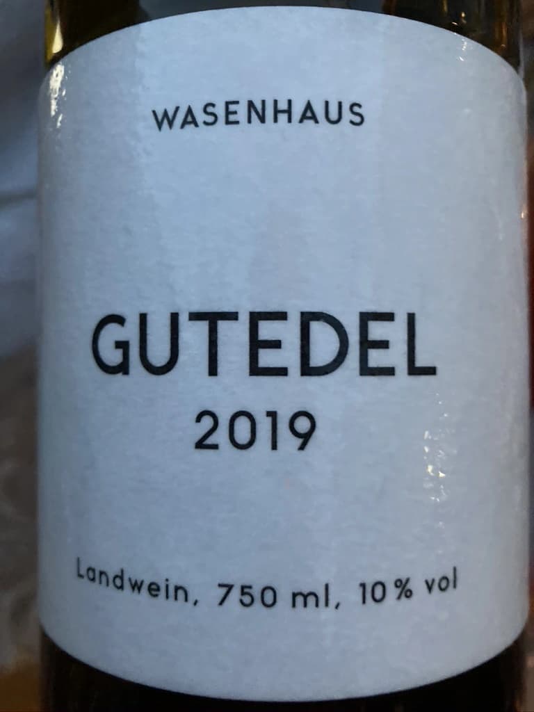 Wasenhaus Gutedel 2019