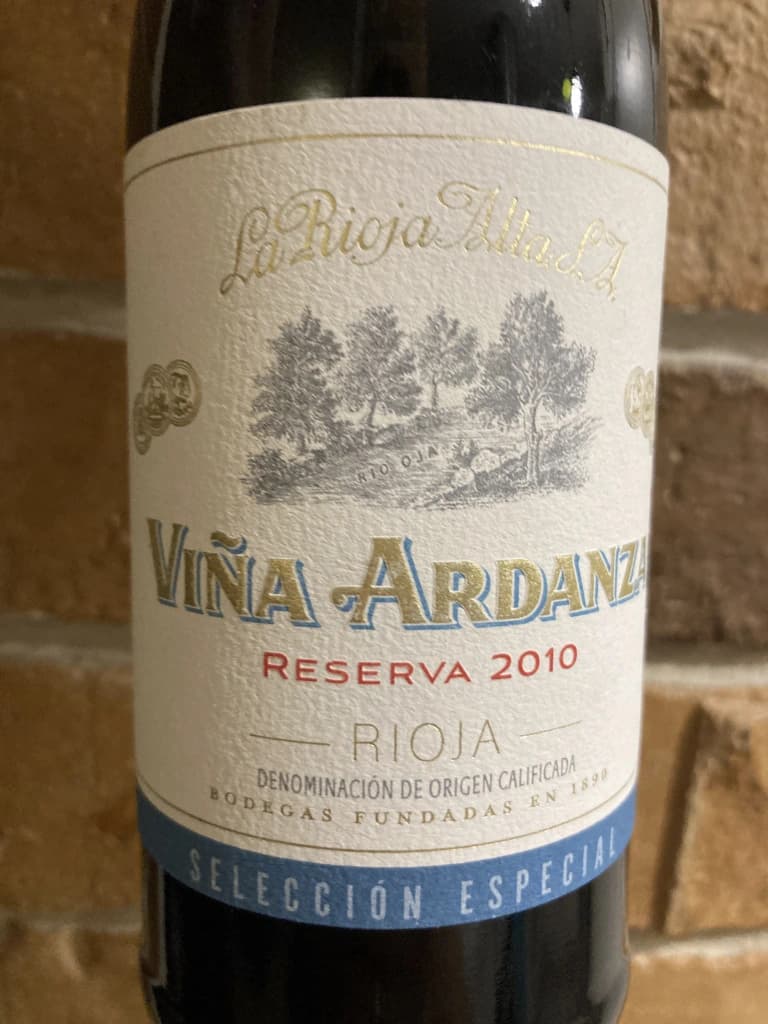 La Rioja Alta Viña Ardanza Reserva 2010