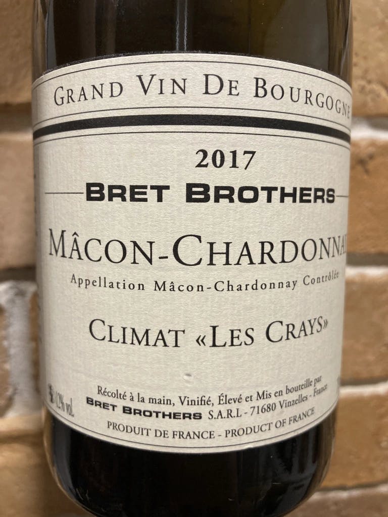 Bret Brothers Mâcon-Chardonnay Climat Les Crays 2017
