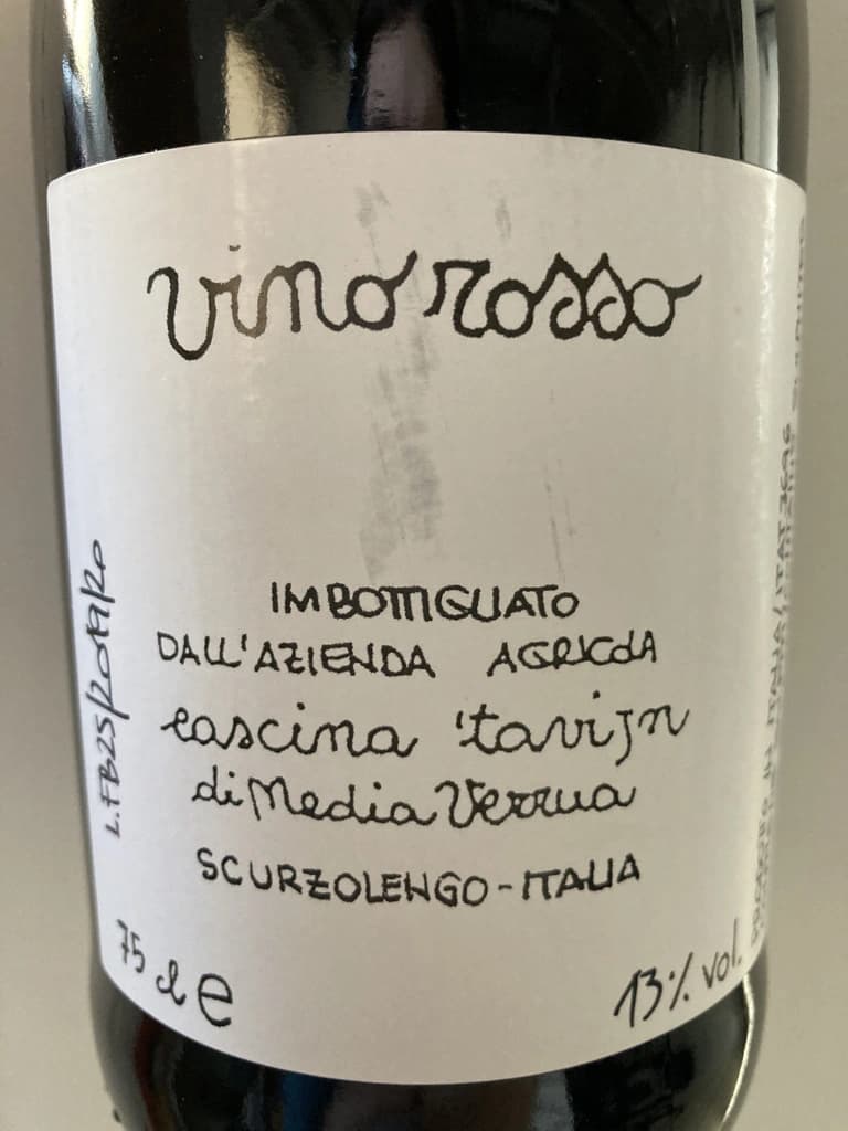 Cascina Tavijn Vino Rosso L.FB25/2019/2 NV