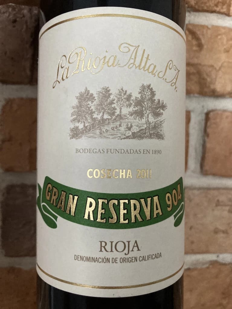 La Rioja Alta Gran Reserva 904 2011