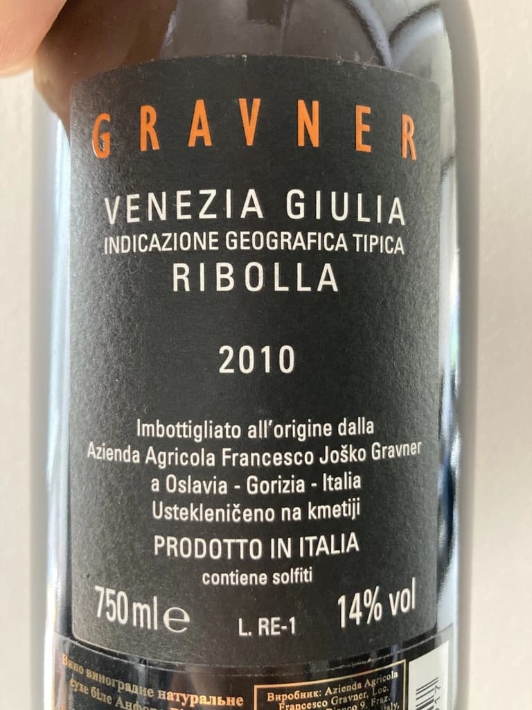 Gravner Ribolla 2010