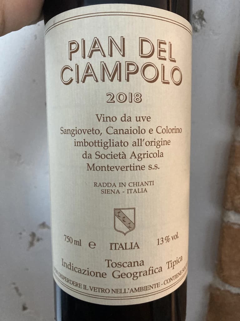 Montevertine Pian del Ciampolo 2018