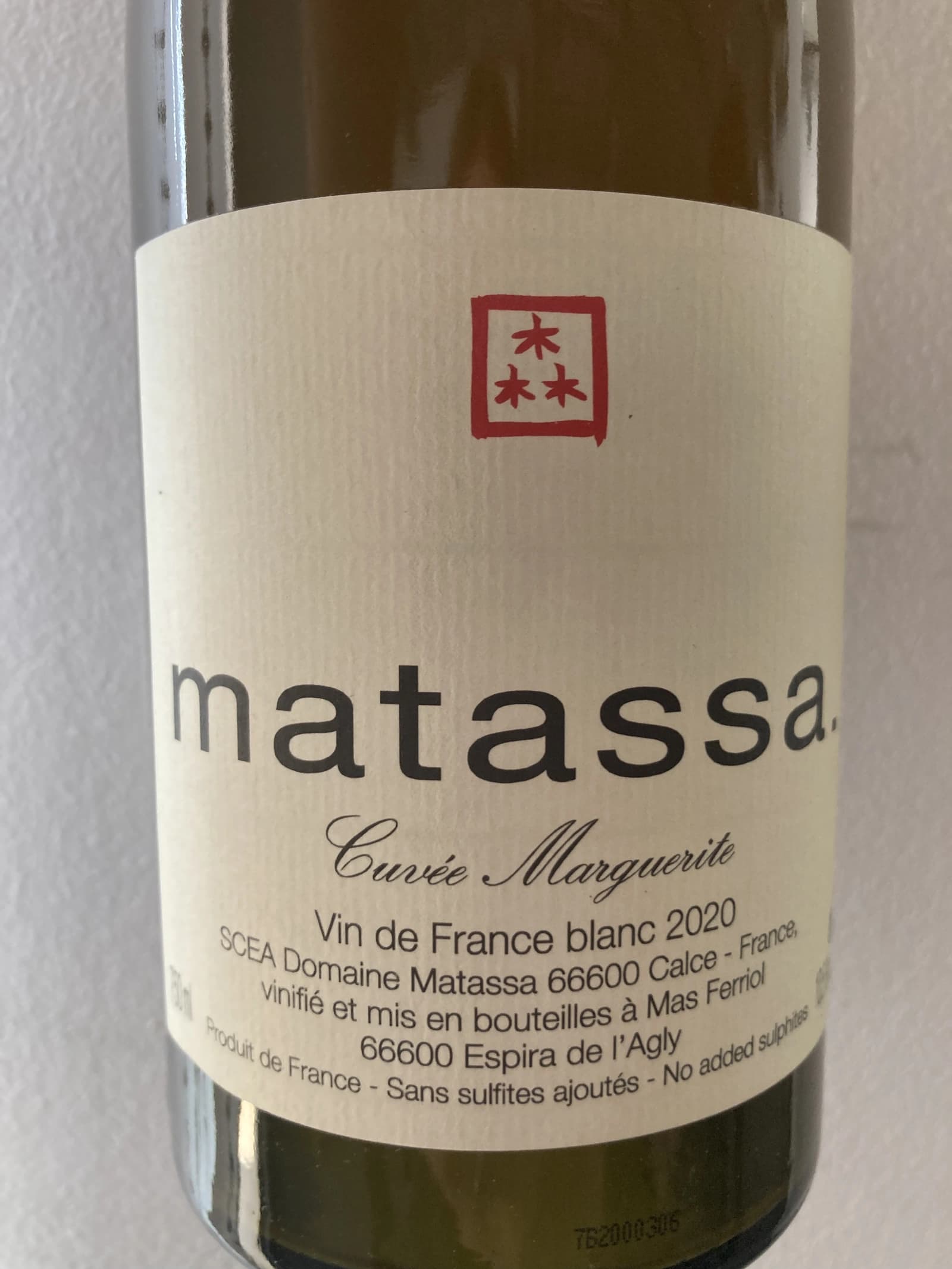 Matassa Cuvée Marguerite 2020