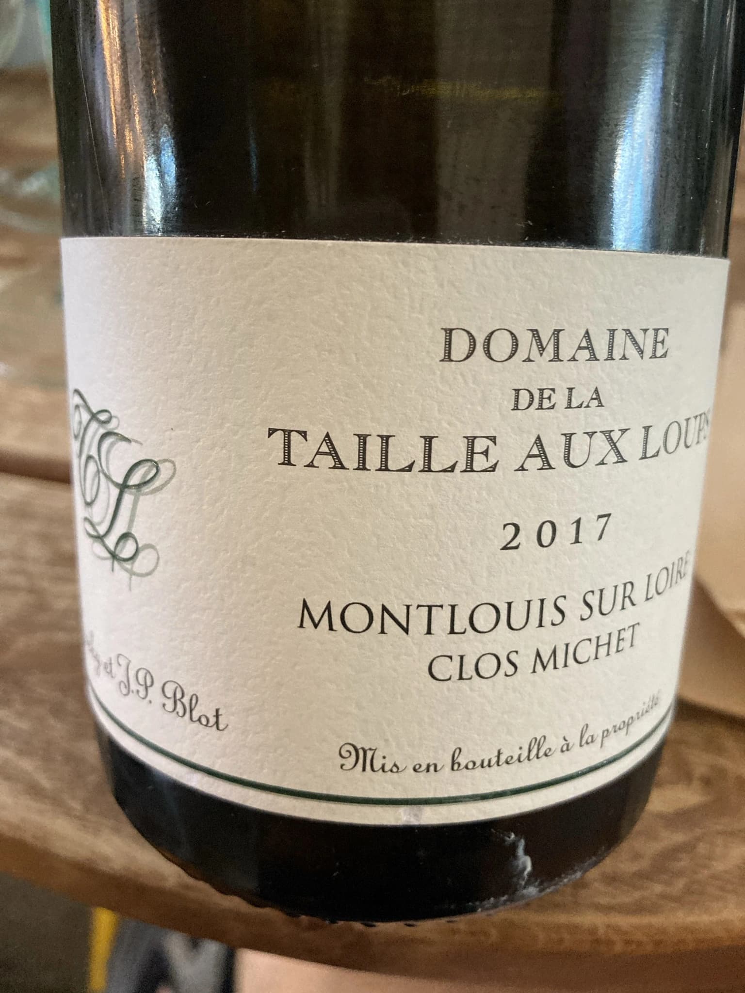 Domaine de la Taille Aux Loups Montlouis sur Loire Clos Michet 2017