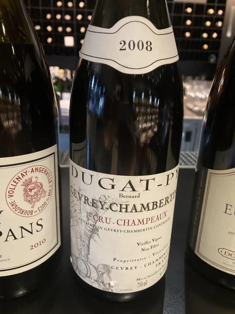 Bernard Dugat-Py Gevrey-Chambertin 1er cru Champeaux 2008