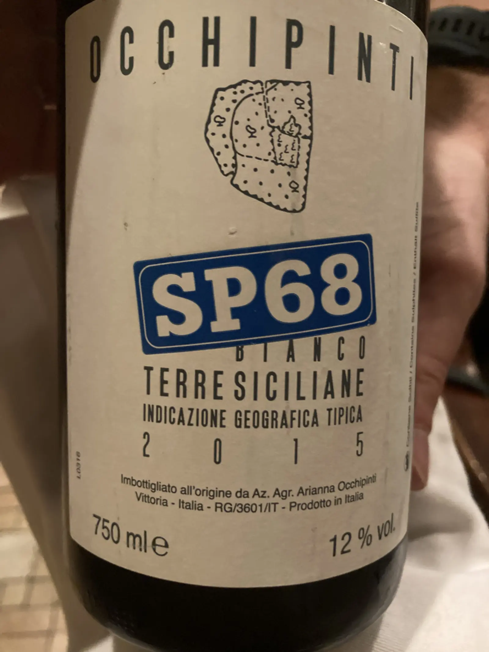 Arianna Occhipinti SP68 Bianco 2015