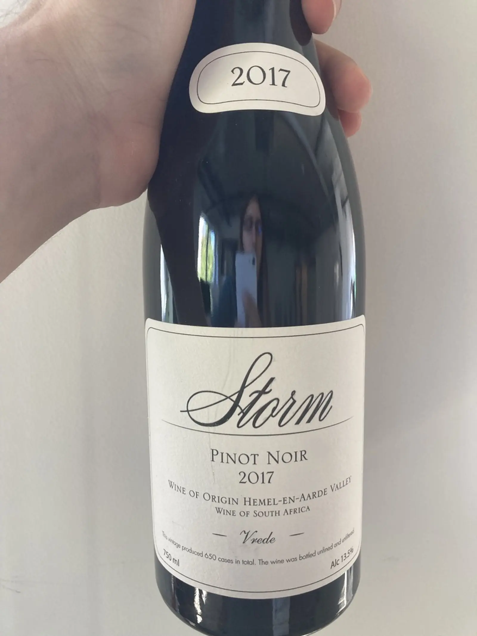 Storm Vrede Pinot Noir 2017