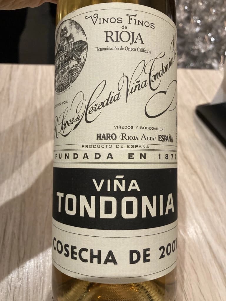 R. López de Heredia Viña Tondonia Blanco Gran Reserva 2001