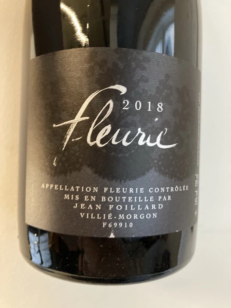 Jean Foillard Fleurie 2018