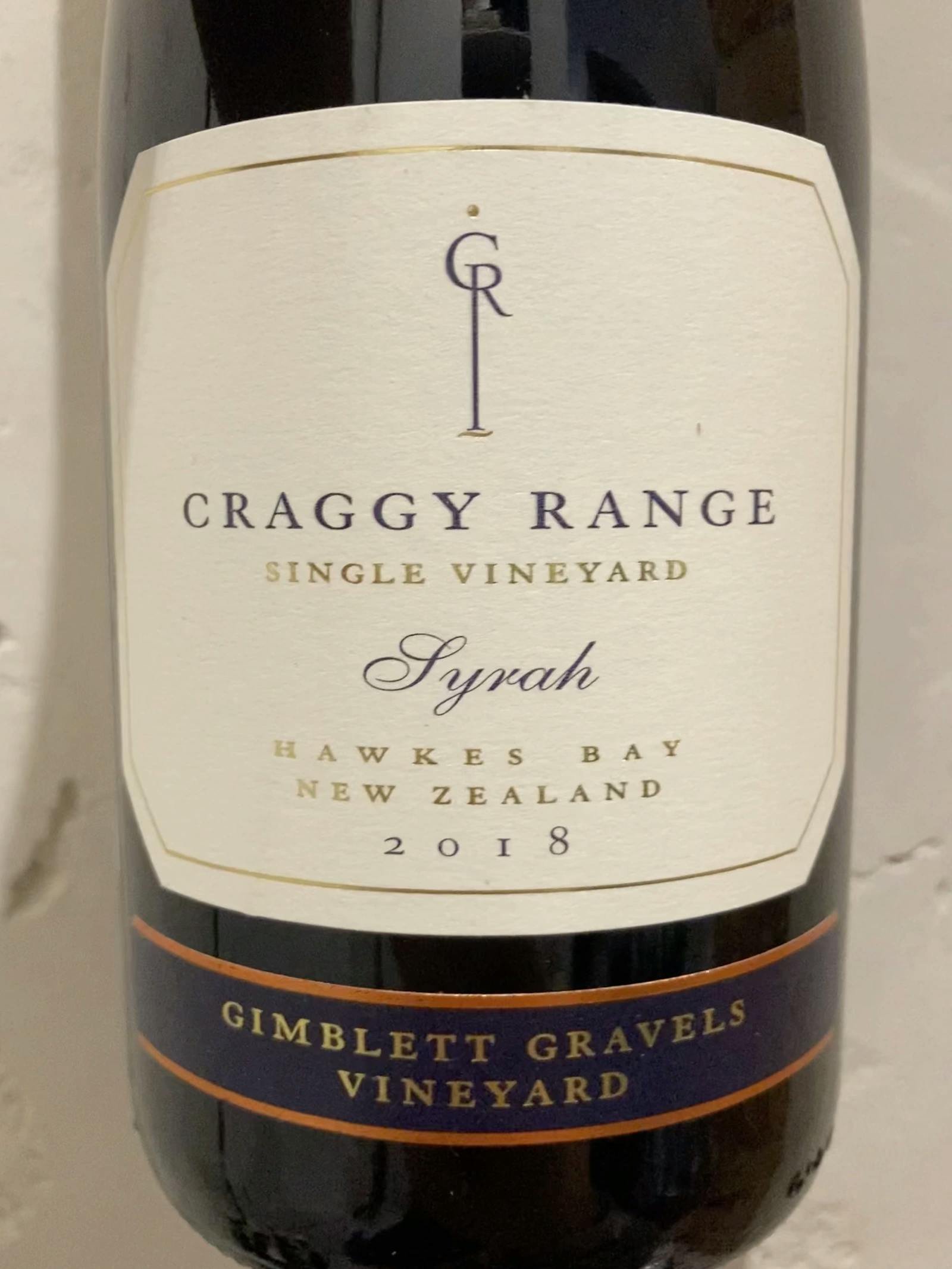 Craggy Range Gimblett Gravels Syrah 2018