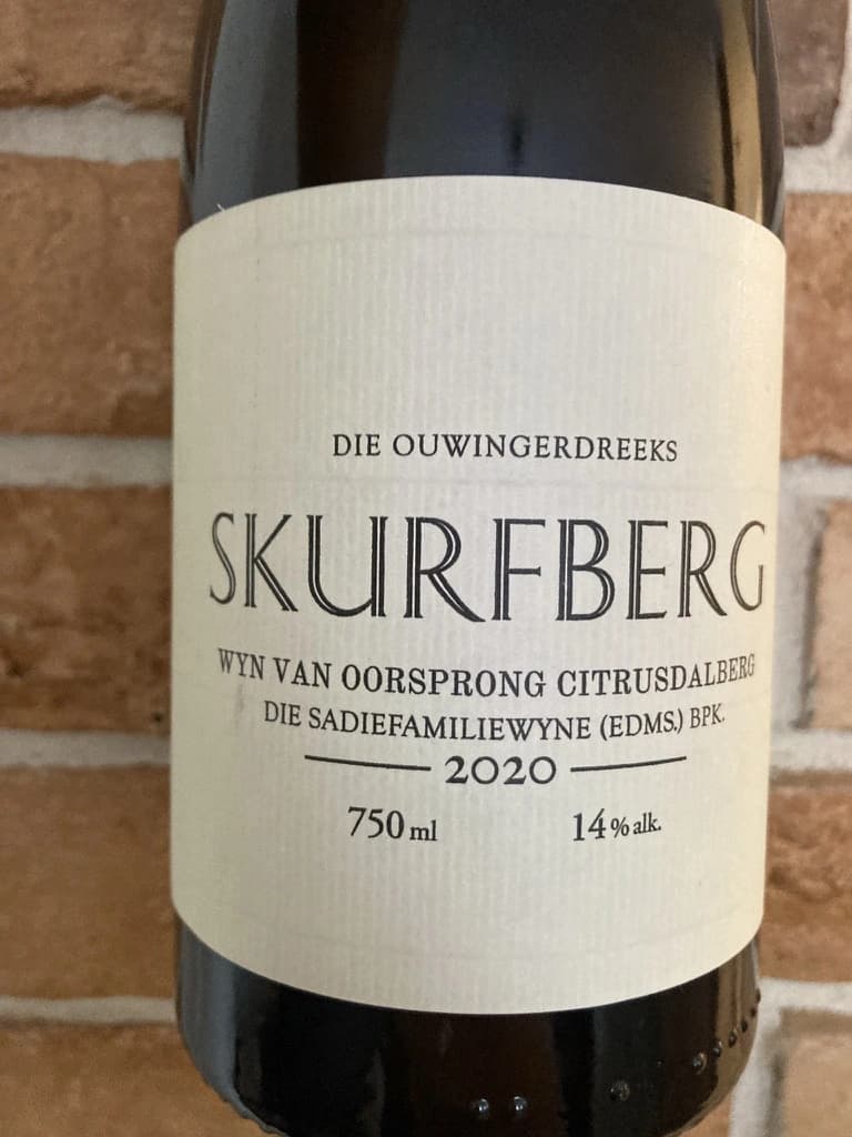 Sadie Family Skurfberg 2020