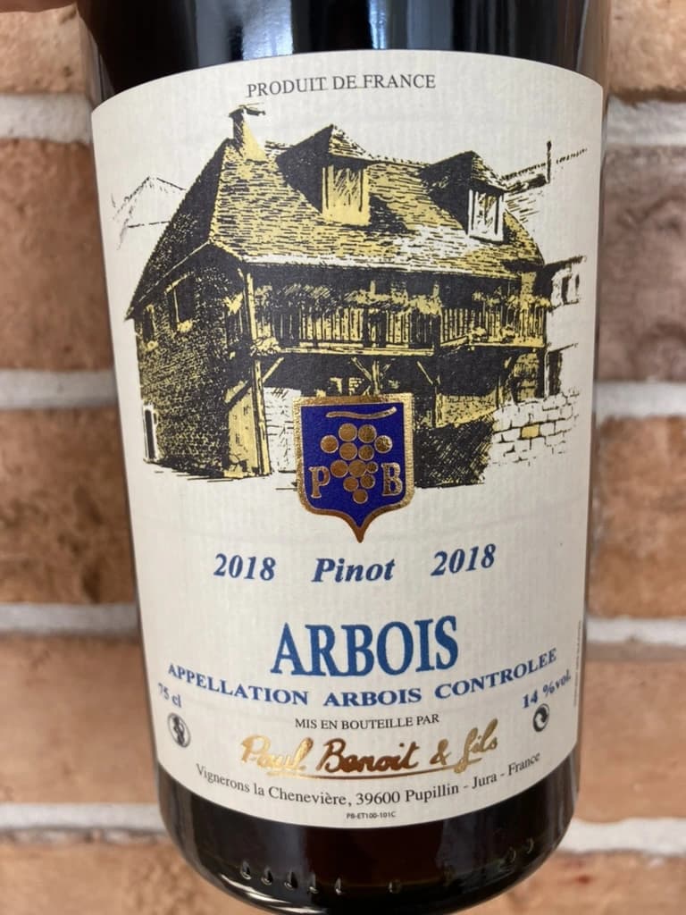 Paul Benoit et Fils Pinot Arbois 2018