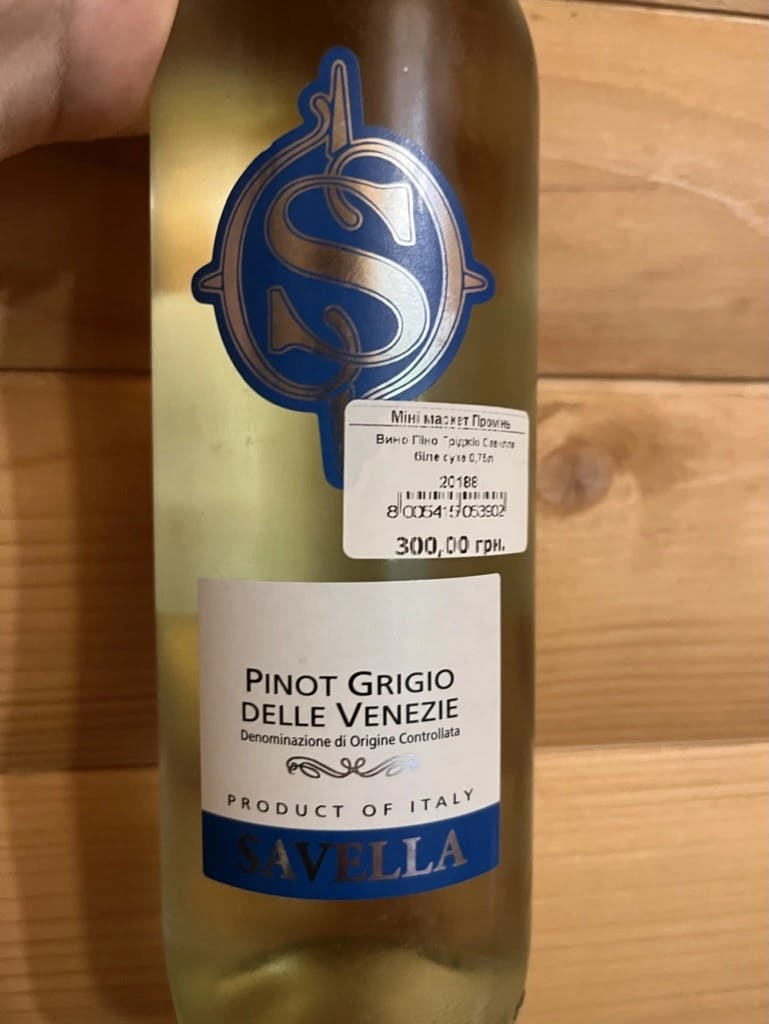 Savella Pinot Grigio 2020