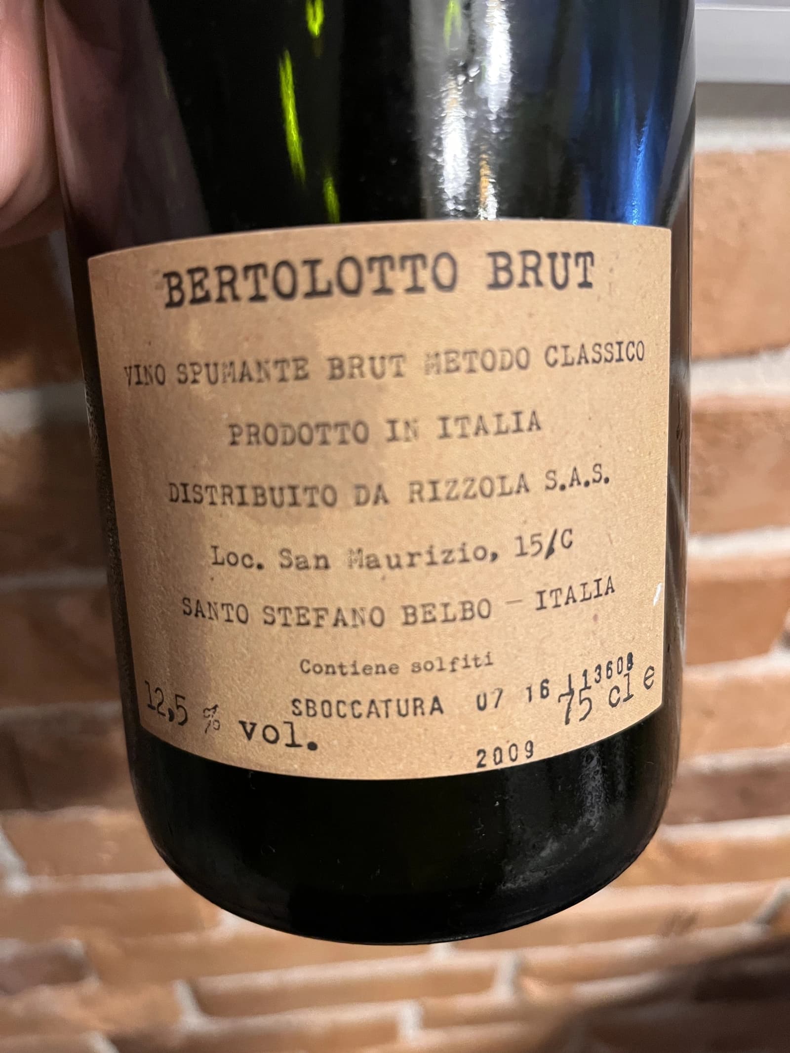 Cascina Bertolotto Spumante Brut Metodo Classico NV