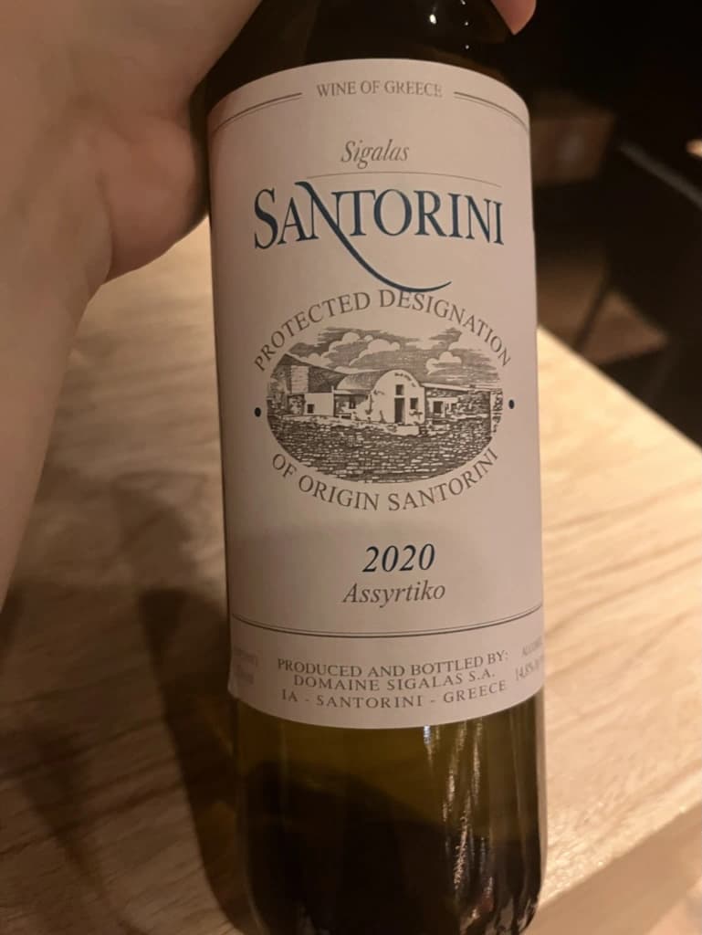 Domaine Sigalas Santorini 2020