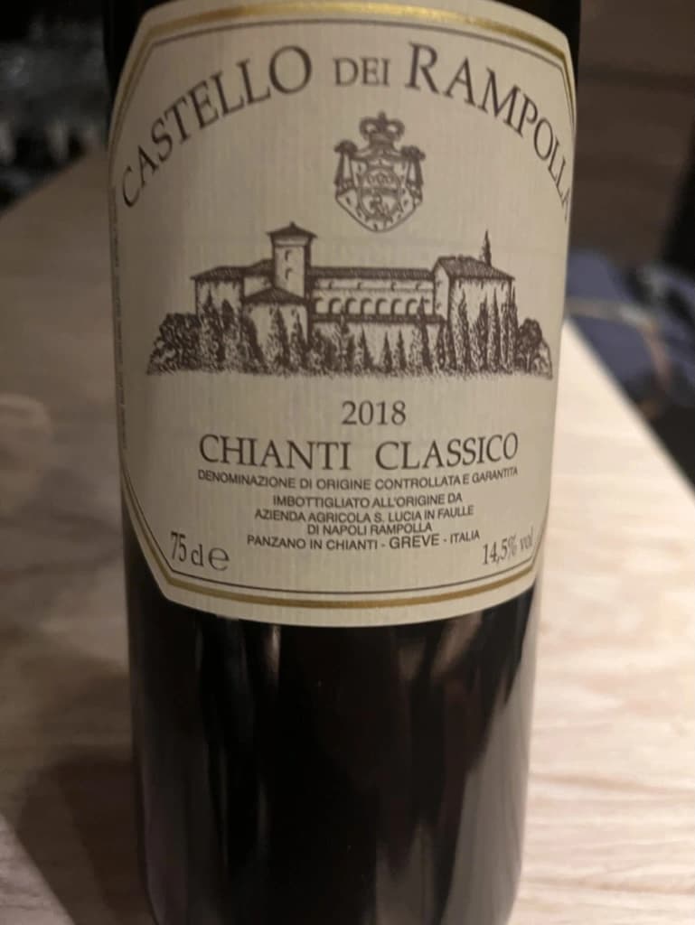 Castello dei Rampolla Chianti Classico 2018