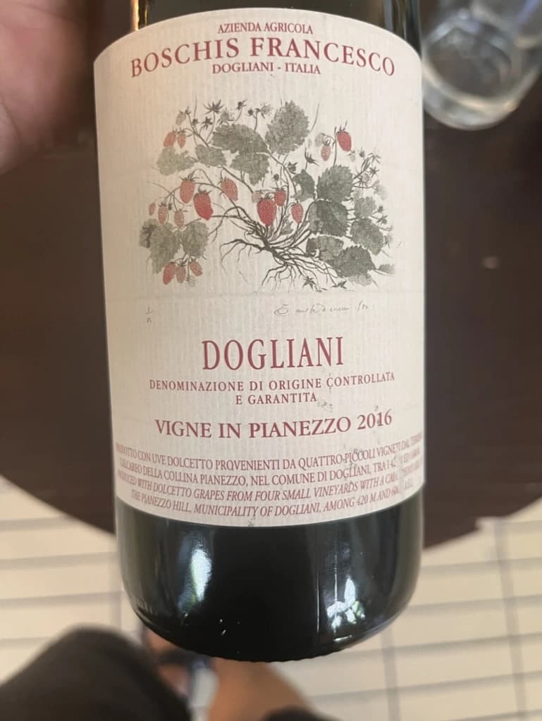 Francesco Boschis Dogliani Vigne in Pianezzo 2016