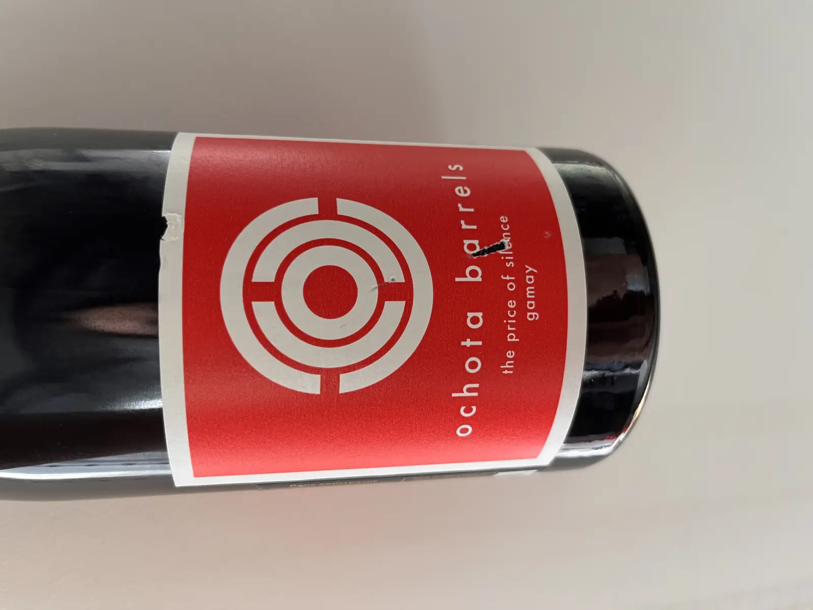 Ochota barrels the price of silence gamay 2019