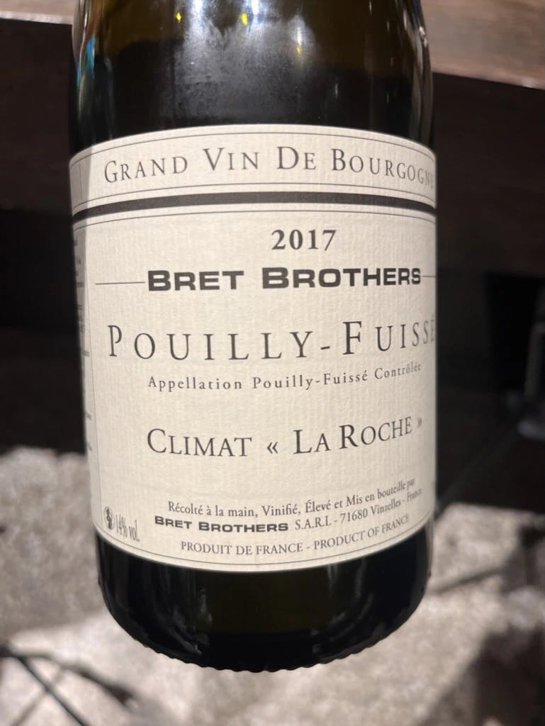 Bret Brothers Pouilly-Fuissé Climat La Roche 2017