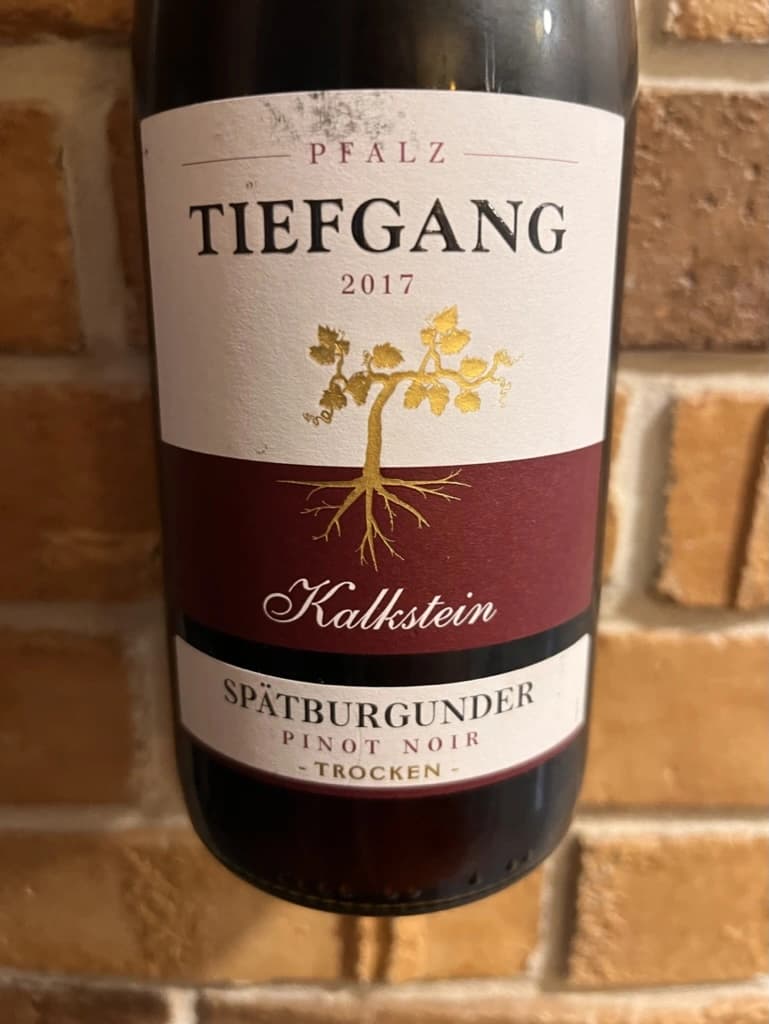 Tiefgang Kalkstein Spätburgunder Trocken 2017