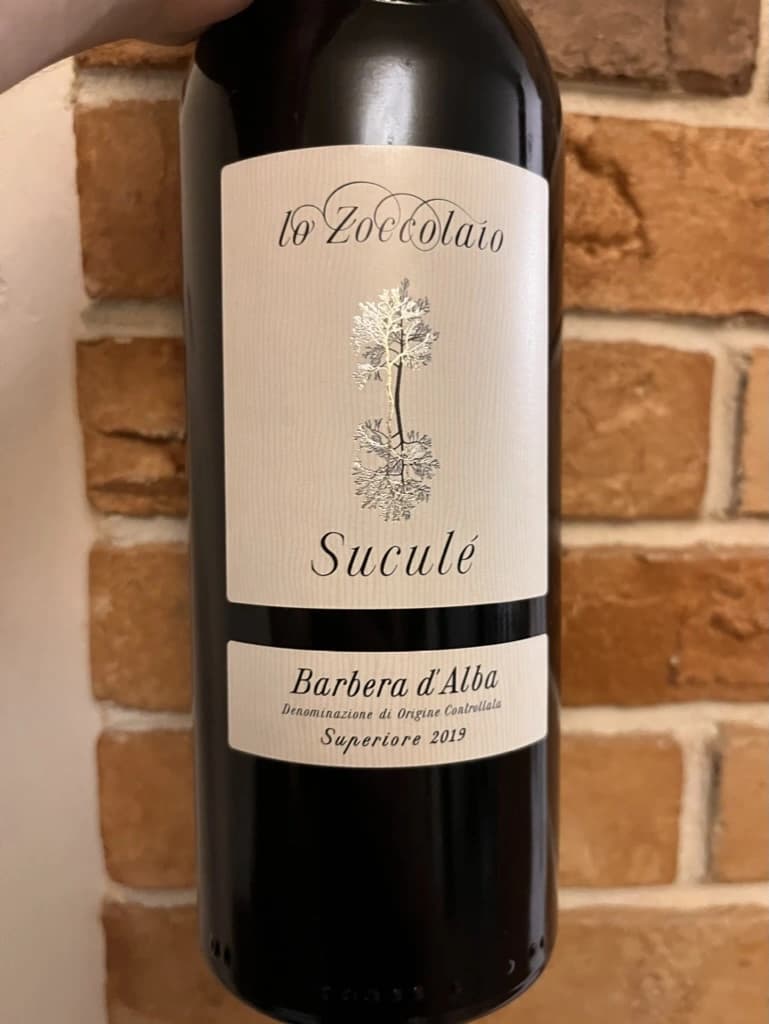 Lo Zoccolaio Suculé Barbera d'Alba Superiore 2019