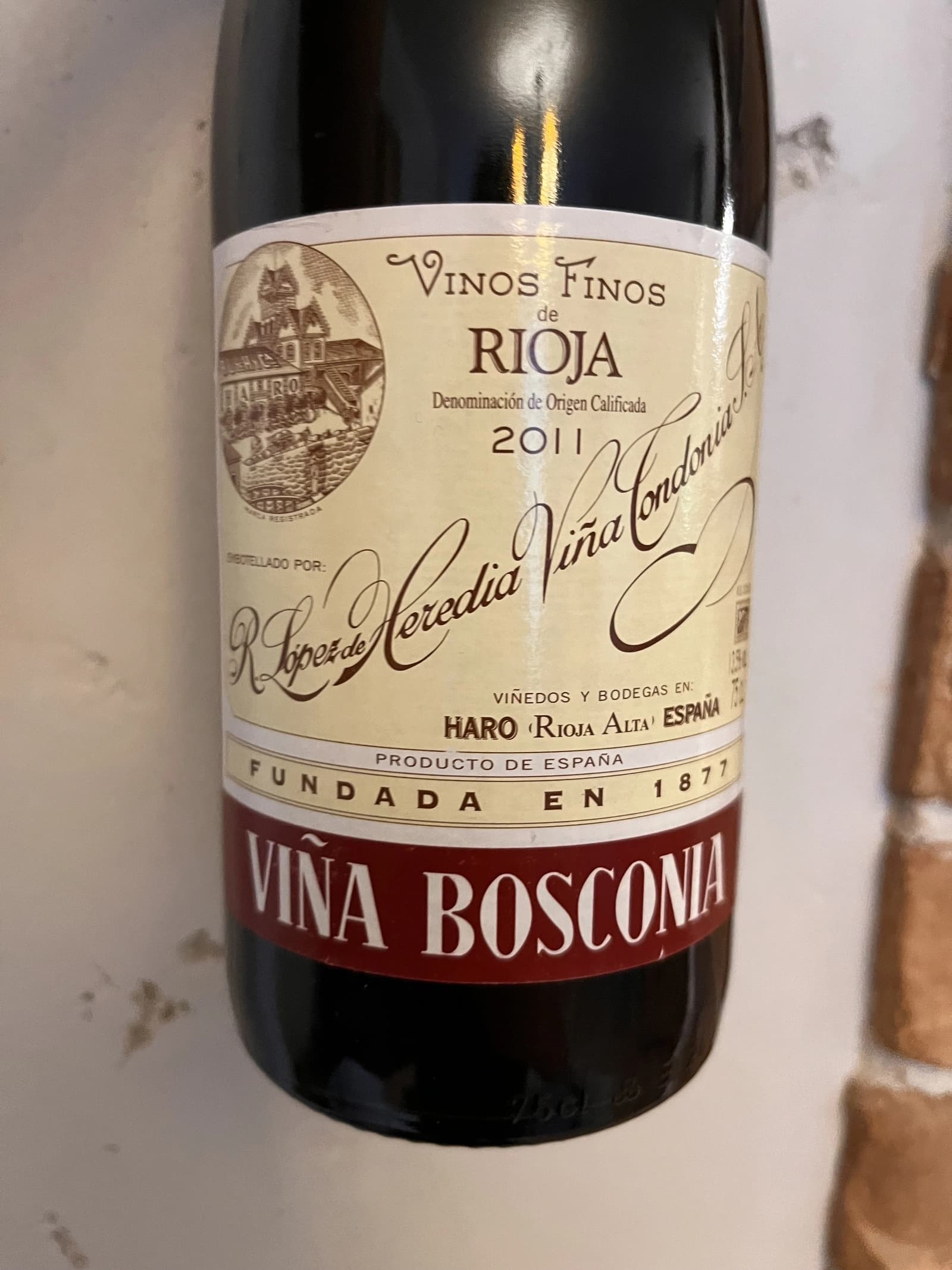 R. López de Heredia Viña Bosconia Reserva 2011