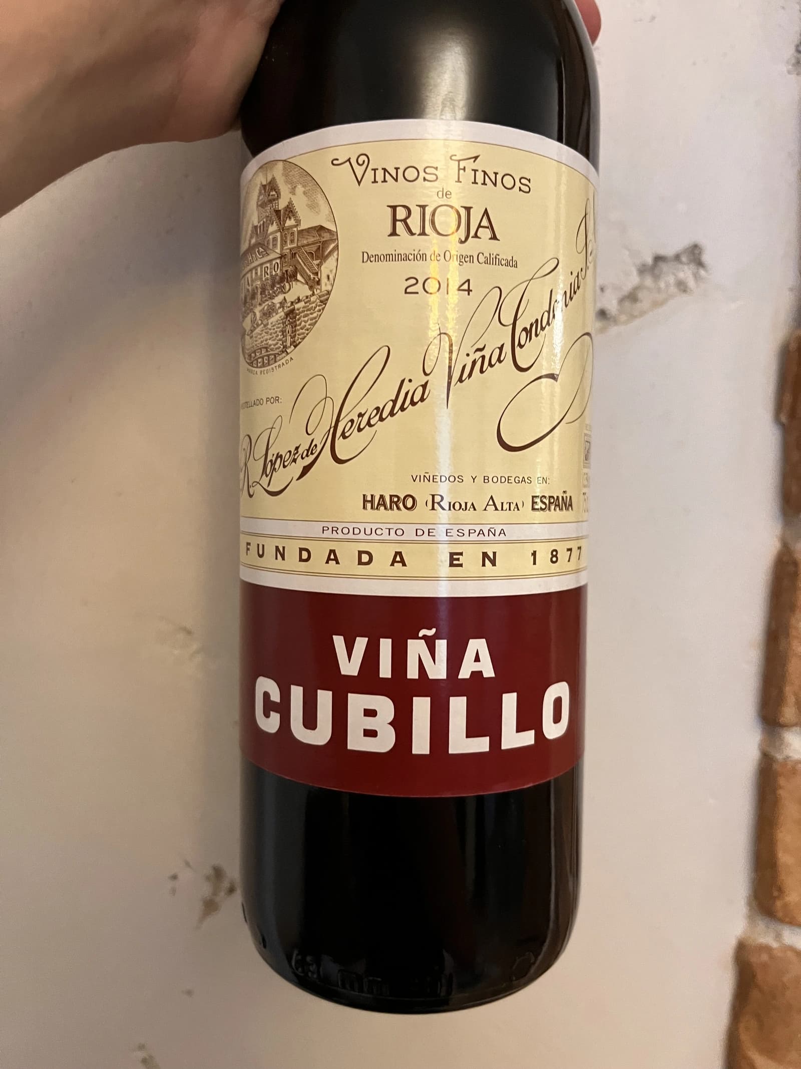 R. López de Heredia Viña Cubillo Crianza 2014