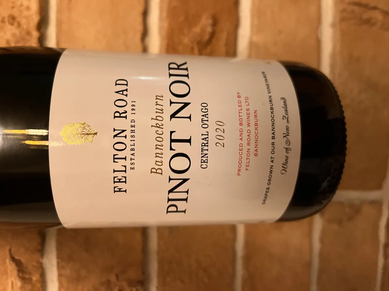 Felton Road Bannockburn Pinot Noir 2020