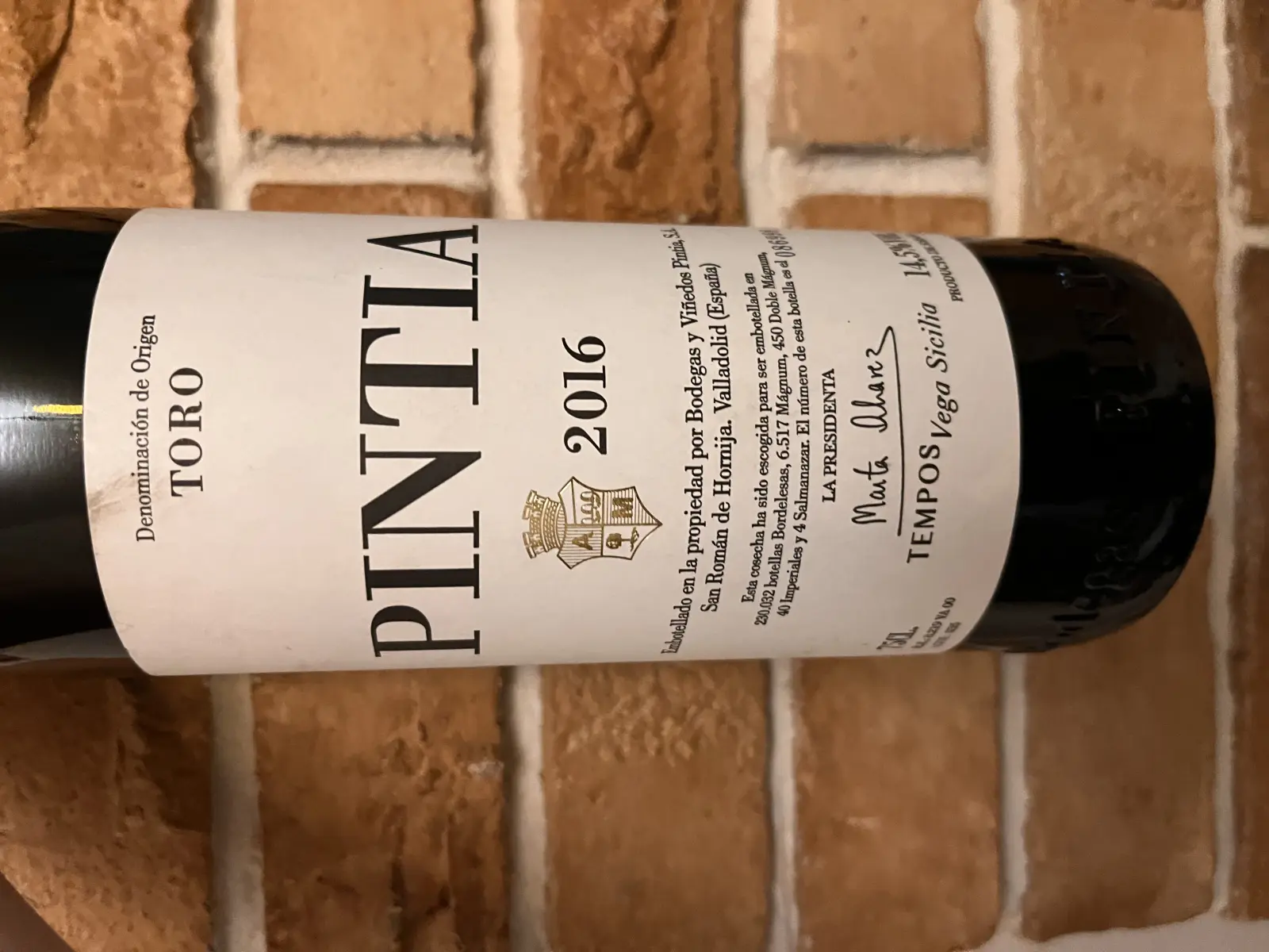 Vega Sicilia Pintia 2016