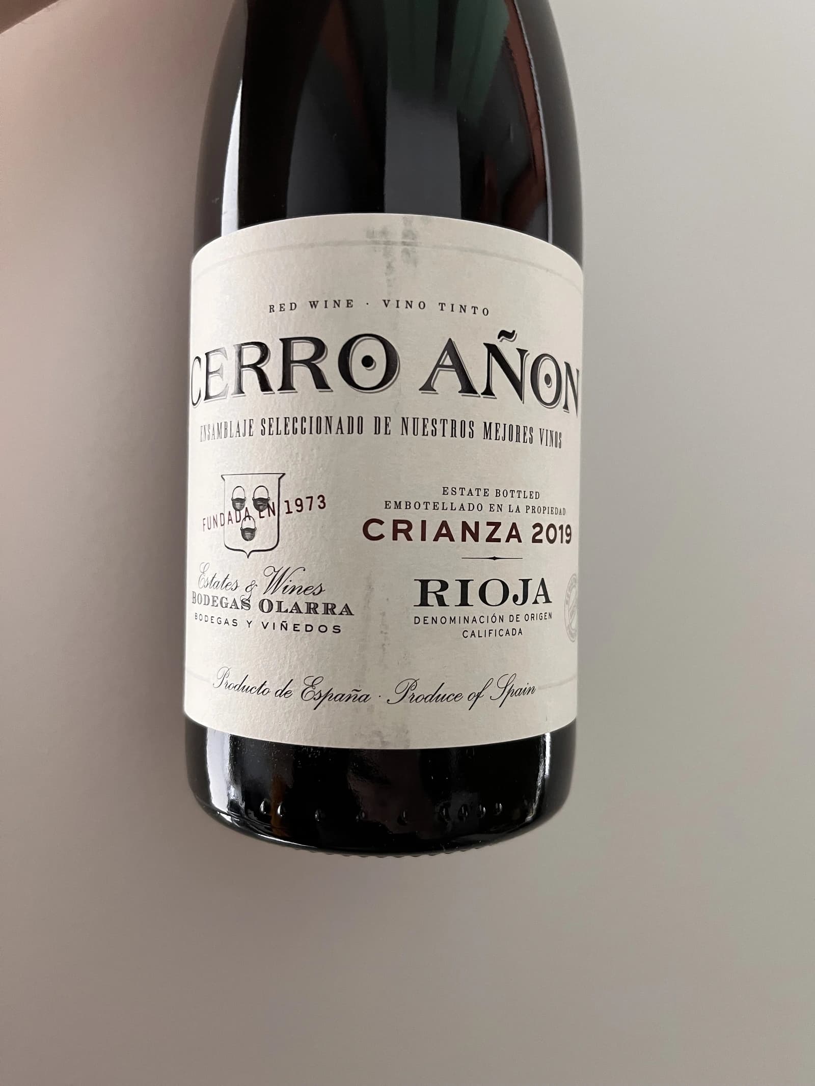 Bodegas Olarra Cerro Añon Crianza 2019