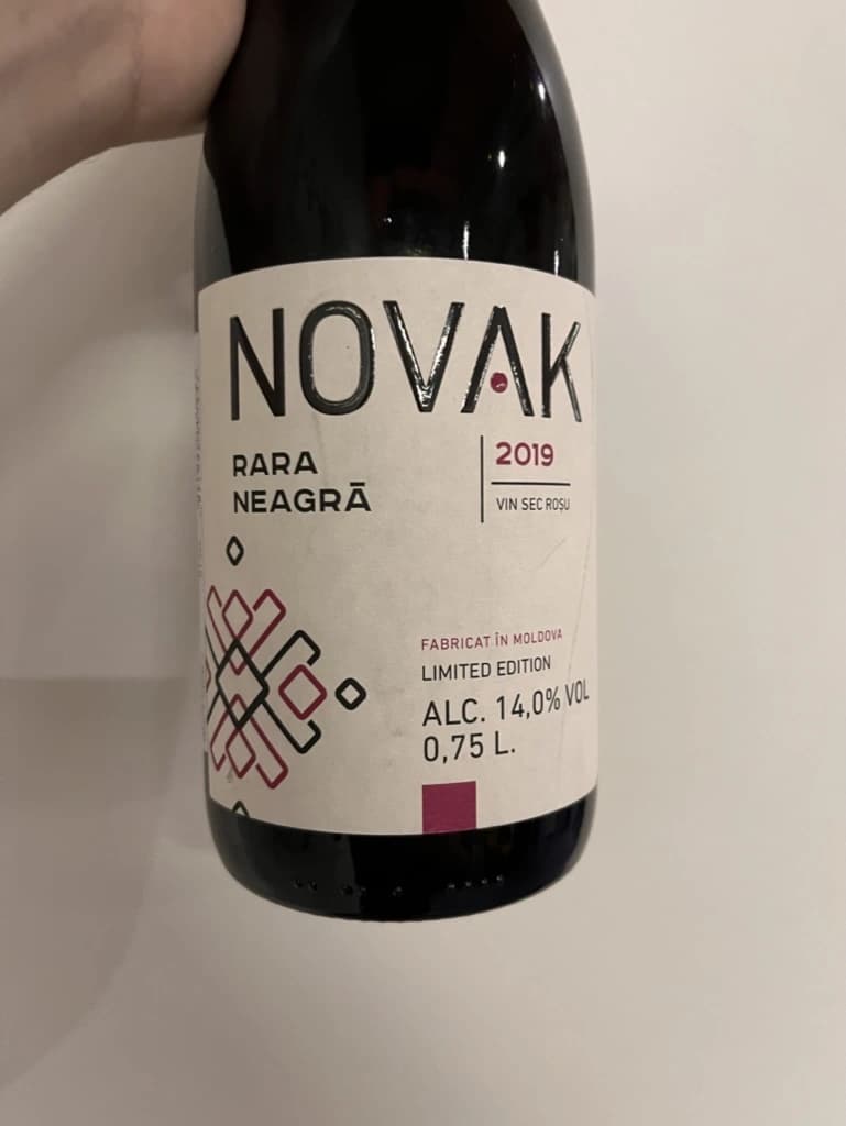 Novak White Label Rară Neagră 2019