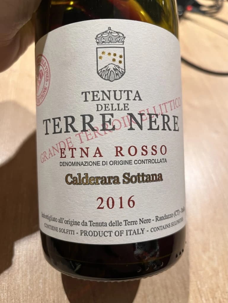 Tenuta delle Terre Nere Etna Rosso Calderara Sottana 2016