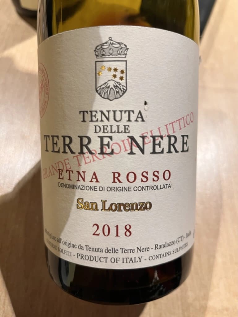 Tenuta delle Terre Nere Etna Rosso San Lorenzo 2018